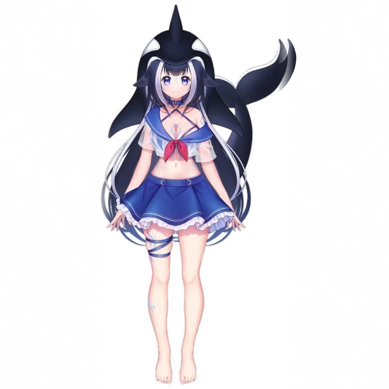 Orca-themed anime VTuber avatar