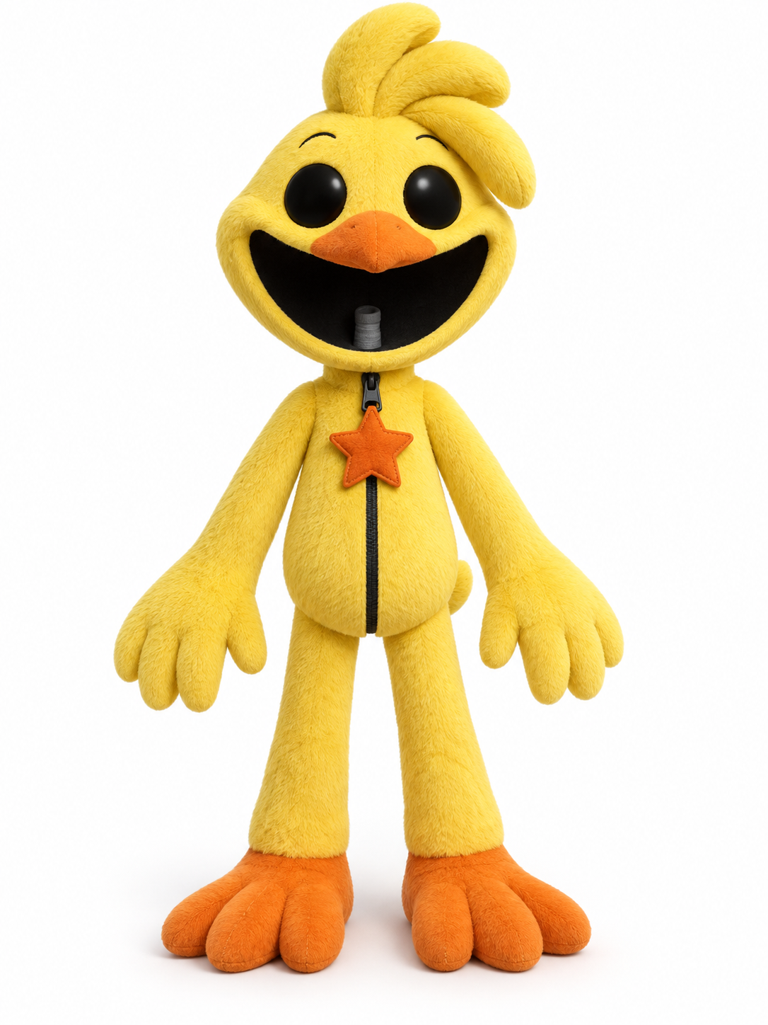 KickinChicken from Poppy Playtime in his standard yellow Smiling Critters toy appearance